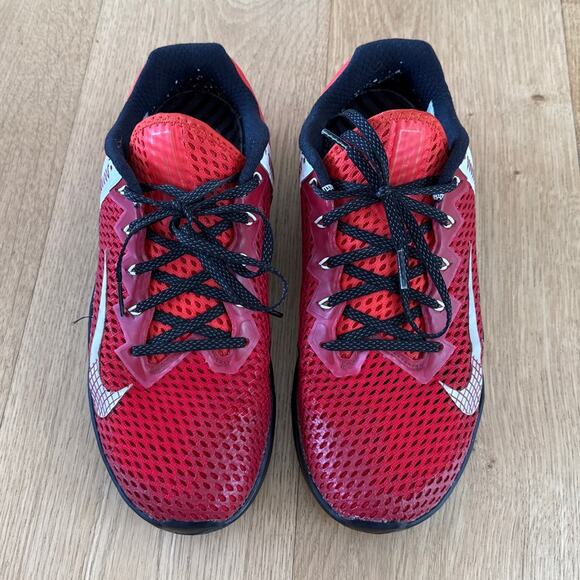 Nike Metcon 6 Trainers Sneakers Size US Mens 9.5 Red Black White - Picture 3 of 6